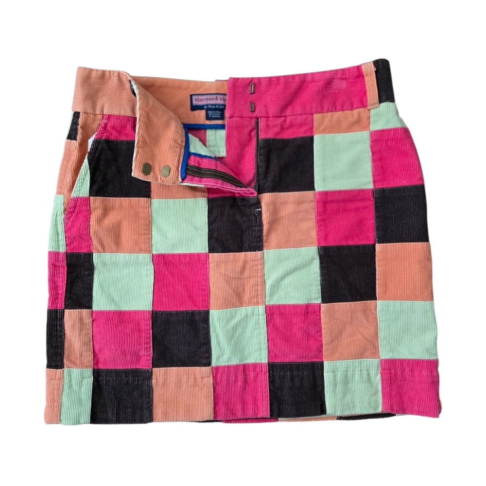 Vineyard Vines Multicolor Patchwork Skirt
